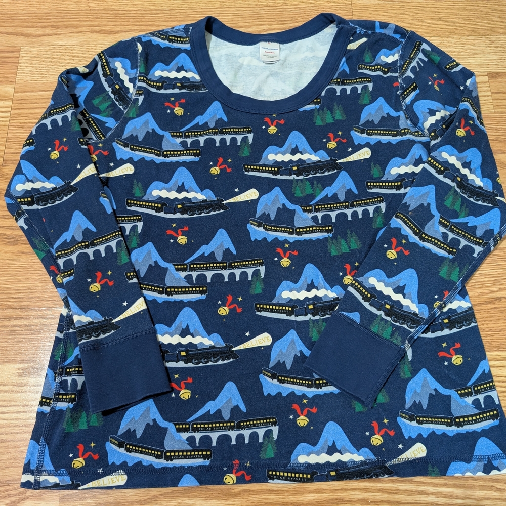 Hanna Andersson Ladies XL Polar Express PJ Top